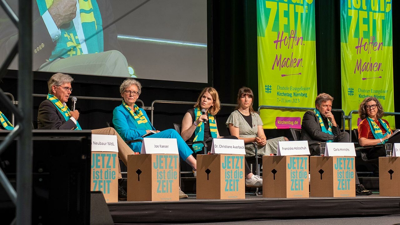 Podiumsdiskuission auf der Messe Nürnberg