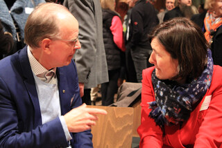 Zu sehen: Ralf Meister und Kristin Jahn