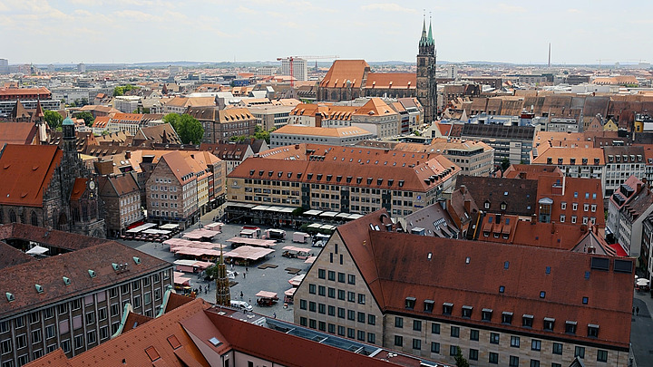 Nürnberg Kennenlernen: Nürnberg von Oben