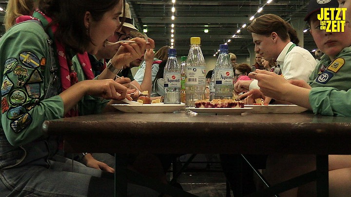 Vor Ort: Verpflegung beim Kirchentag