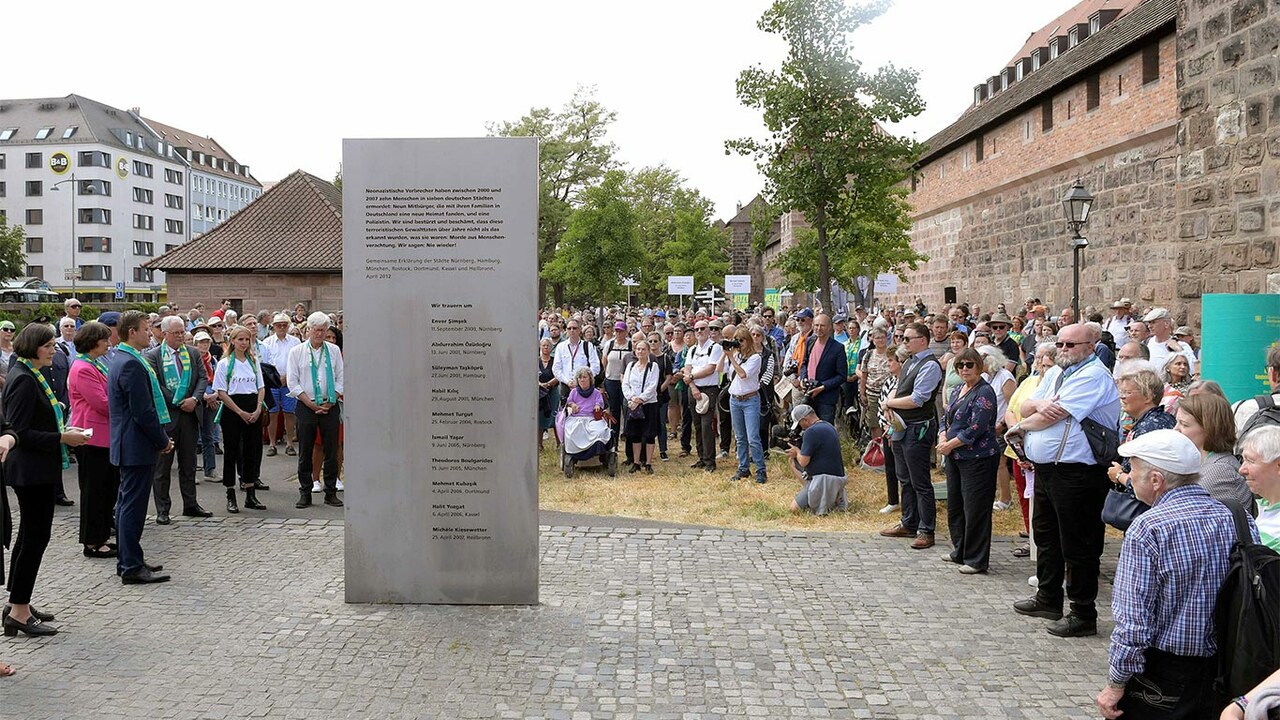 Gedenktafel an die Opfer der NSU-Morde