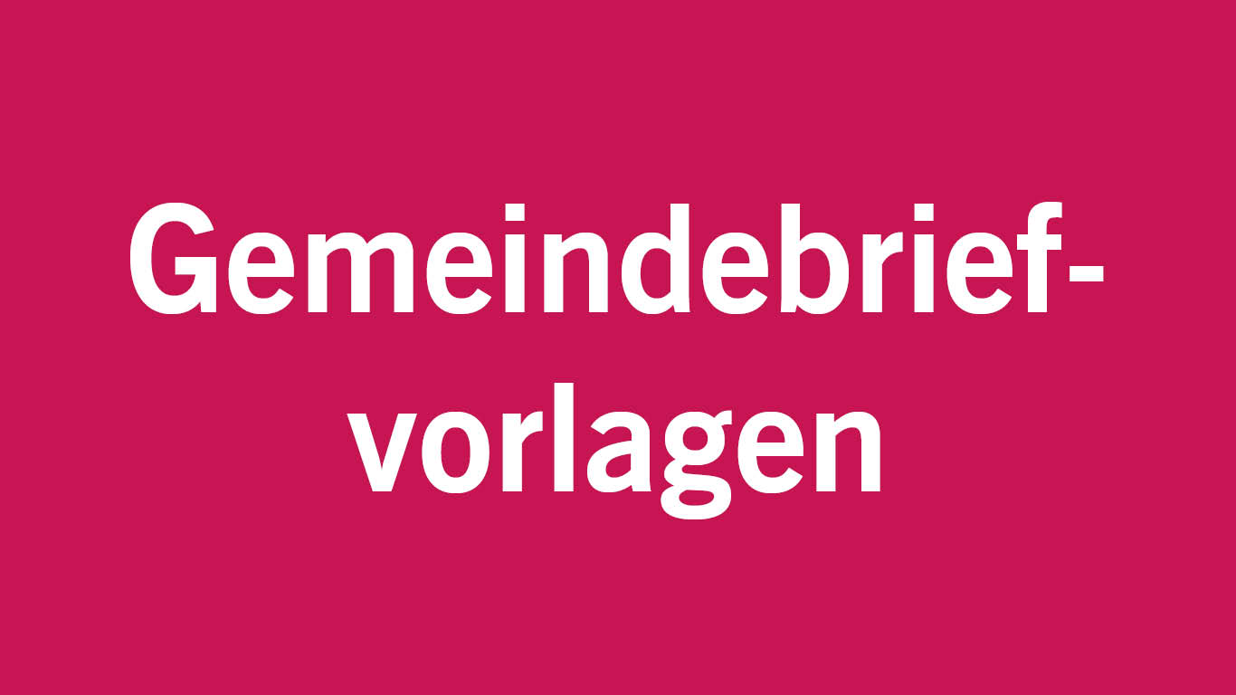 Gemeindebriefvorlagen