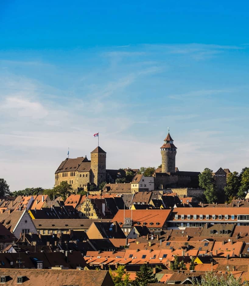 Über der Nürnberger Altstadt thront die Kaiserburg